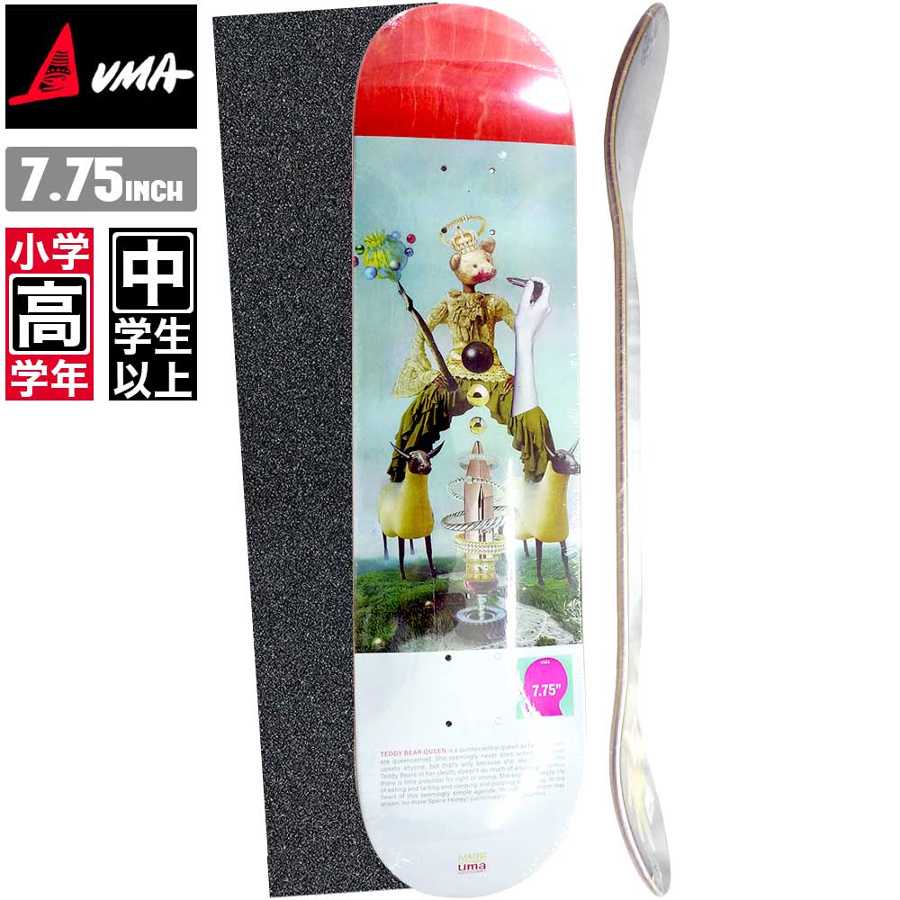 yfbLe[vv[gz XP{[ fbL UMA E[} HONEY HORN TEDDY BEAR QUEEN MAITE XP[g{[h  Xg[g SKATE DECK y XP[g {[h S Xg[g gbN v {[ [inch:7.75]