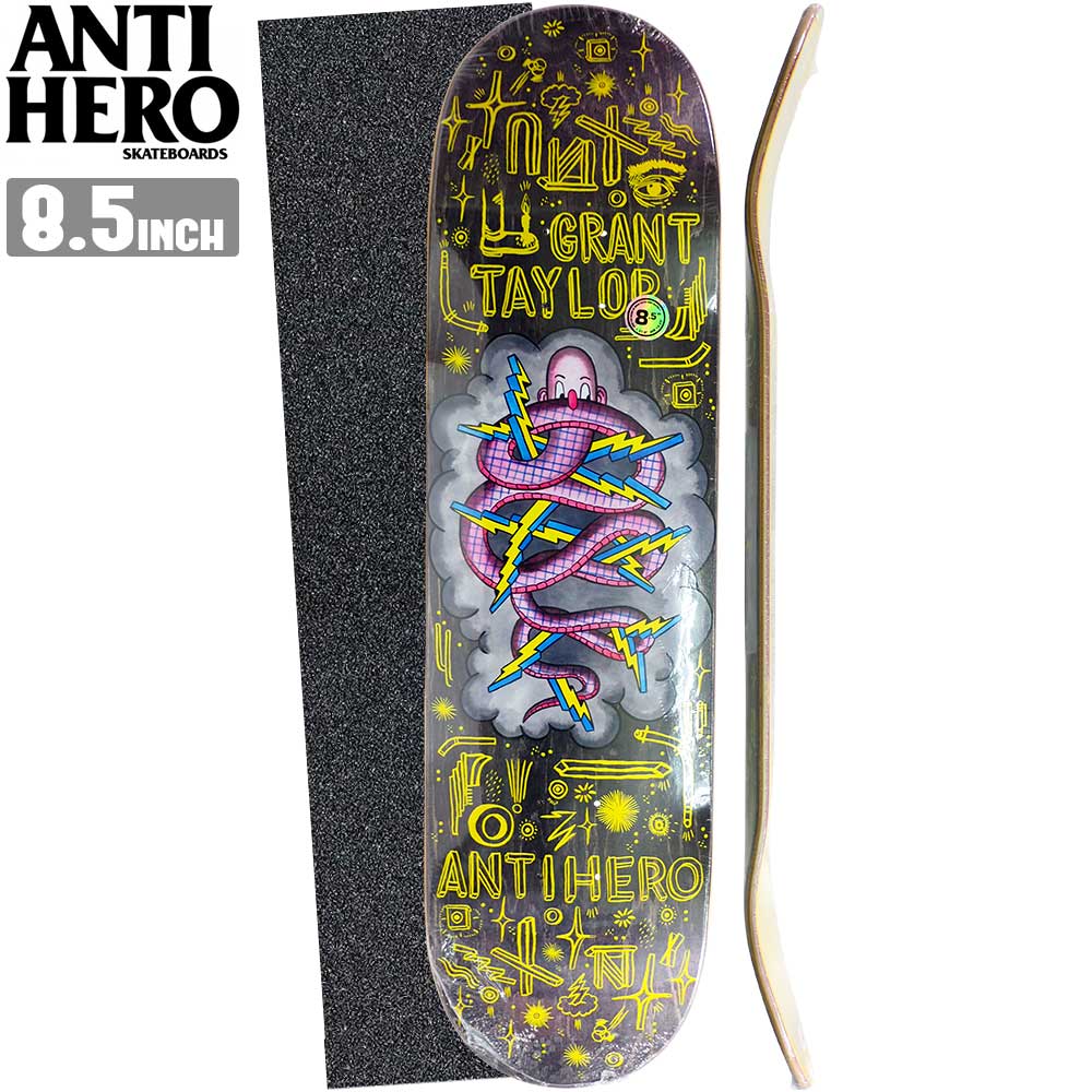 【デッキテーププレゼント】 スケボー デッキ ANTI HERO アンタイヒーロー TAYLOR HUG THE PAVEMENT2 スケートボード 板 ストリート SKATE DECK あす楽 スケート ボード 初心者 ストリート トリック ランプ ボール [inch:8.5]