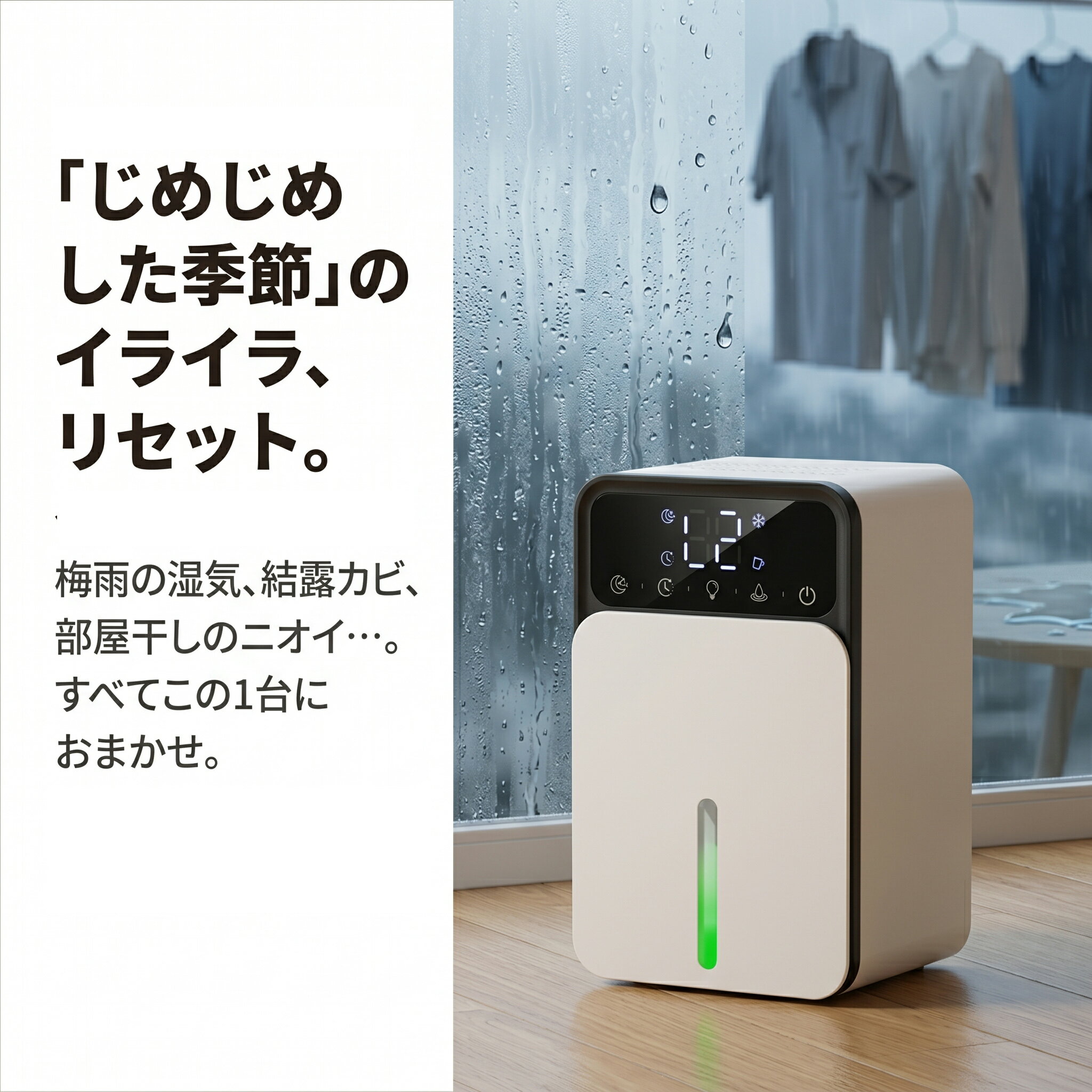 除湿機 小型 ペルチェ式 除湿器 コンパクト 衣類乾燥 部屋干し 強力除湿 半導体式 静音 省エネ 梅雨対策 カビ対策 結露防止 自動停止 タイマー 一人暮らし 寝室 脱衣所 お風呂場 クローゼット 大容量 軽量 湿気取り 室内干し