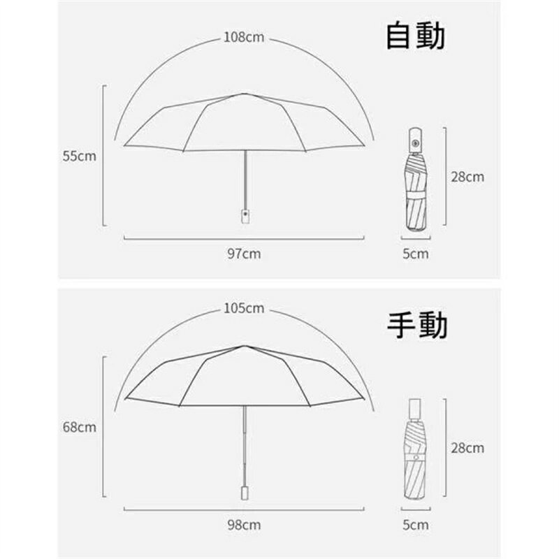 Voie Select 楽天市場店の折りたたみ傘 晴雨兼用 雨傘 日傘軽量コンパクト 自動手動開閉 カサ 折り畳み レディース 女性 メンズ性 コンパクト 持ち運び 撥水性 雨除け 日除傘用 軽量 UV カット おしゃれ 夏 遮光 遮熱 梅雨対策 三つ折 遮熱効果 紫外線対策 おしゃれ 花柄 丈夫｜アングル3