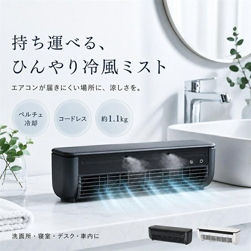 【2026最新★レビュー特典】エアコンファン、壁掛けエアコン 小型冷風扇 工事不要 卓上/壁掛け式 充電と接続USB/110V 6000mAhバッテリー 省エネ 操作簡単 取り外して洗浄 オフィス、寝室、車、キッチンでの使用に適しています voieselect-10005063 Voie Select 楽天市場店 パッケージ画像