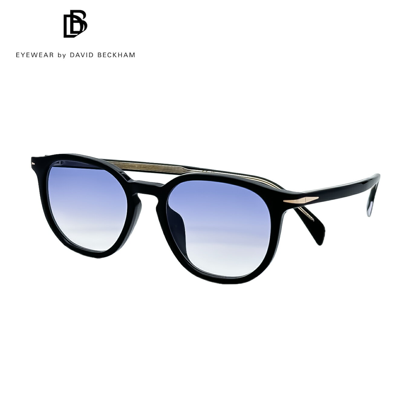 デビッドベッカム Eyewear by DavidBeckham DB1155/F 2M2 ネイビーグラデーション サングラス 正規品 メンズ ビンテージ トレンドスタイル UV400 UVカット 紫外線 対策 ファッショングラス
