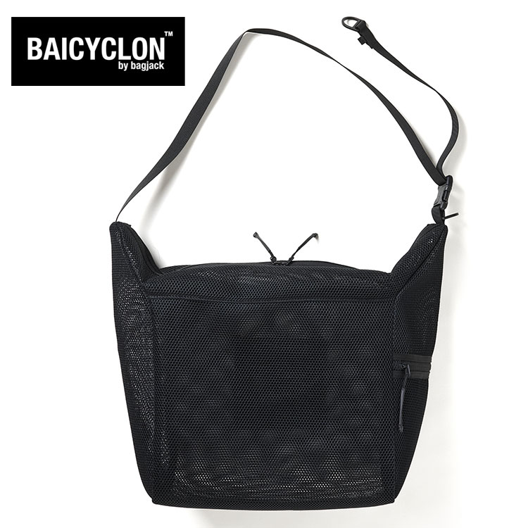 Rakuten - メール便 バイシクロン バイ バッグジャック BCL-28 (MESH) メッシュ ショルダーバッグブラック BAICYCLON by bagjack MESH SHOULDER BAG (LARGE)