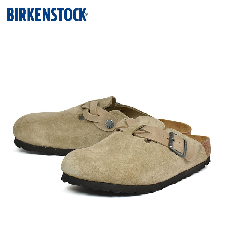 国内正規品 ビルケンシュト ボストン ブレイデッド トープ サンダル レディース BIRKENSTOCK Boston Braided TAUPE ナロー 幅狭 1026694