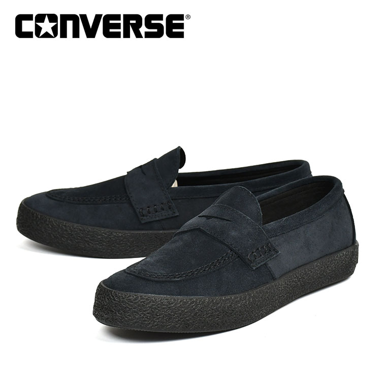 乐天商城 - コンバース ローファー スエード ブラックモノクローム スニーカー CONVERSE CS LOAFER 2 SK BLACKMONO 33702910