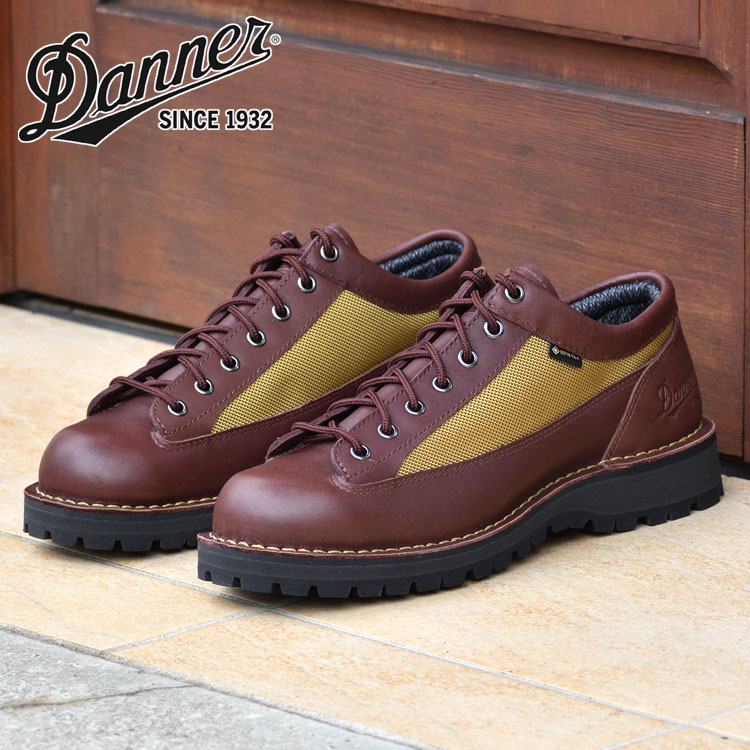 ダナー フィールド ロー ダークブラウン 防水 ゴアテックス ビブラムソール ローカット DANNER FIELD LOW D121008