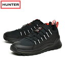 ハンター レディース トラベル ミッド トレーナー ブラック 防水 スニーカー HUNTER WOMENS TRAVEL MID TRAINER WFK2000PTP BLACK