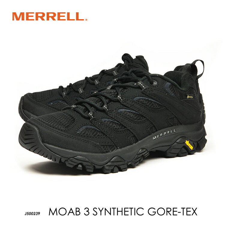 メレル モアブ 3 シンセティック ゴアテックス ブラック MERRELL MOAB 3 SYNTHETIC GORE-TEX J500239 登山 富士山 野外フェス