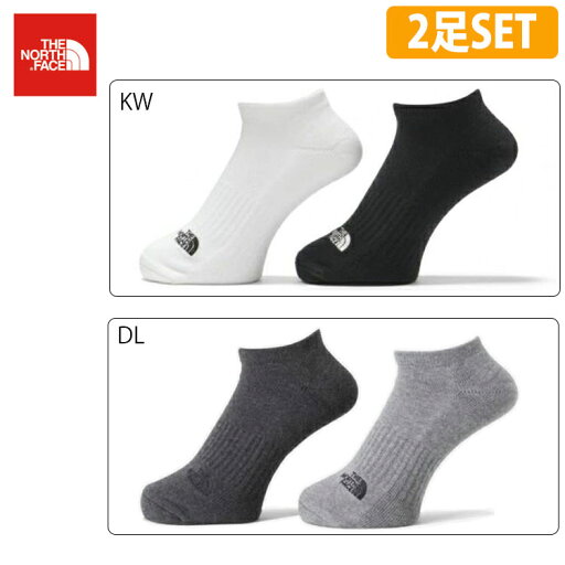 ザ ノースフェイス ソックス 2足セット 靴下 ゴロ ショート THE NORTH FACE Logo 2p Short NN82311 KW DL ザ ノースフェイス ソックス 2足セット 靴下 ゴロ ショート THE NORTH FACE Logo 2p Short NN82311 KW DL