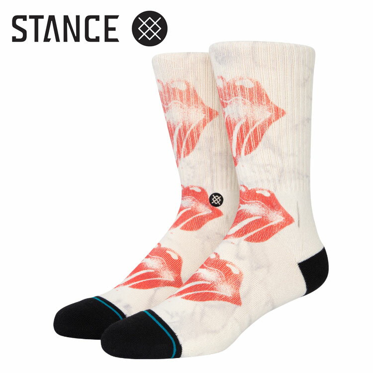 SALE メール便 スタンス ソックス ROLLING STONES(ザ・ローリング・ストーンズ）コラボモデル STANCE LICKS オシャレ プレゼントに最適 A556C22LIC#OFW