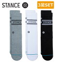 SALE [ X^X \bNX 3Zbg C STANCE BASIC 3 PACK CREW LbY fB[X IV v[gɍœK A556A20SRO#MUL