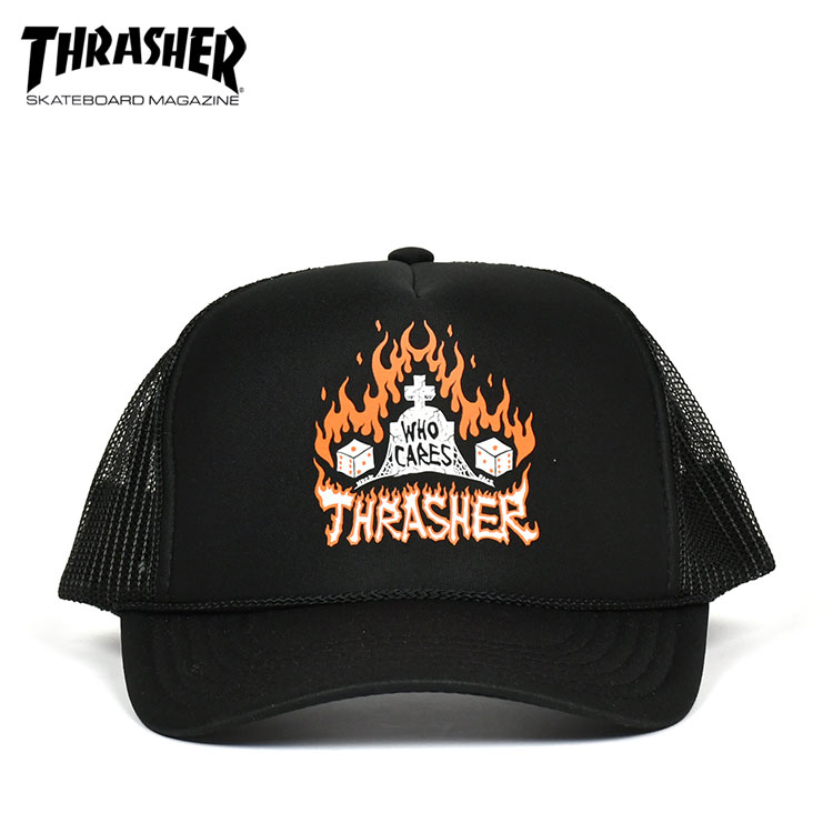 乐天商城 - SALE スラッシャー キャップ USA企画 トラックキャップ スナップバック THRASHER MAGLOGO FELT SNAPBACK BLACK 国内正規品 スケートボード