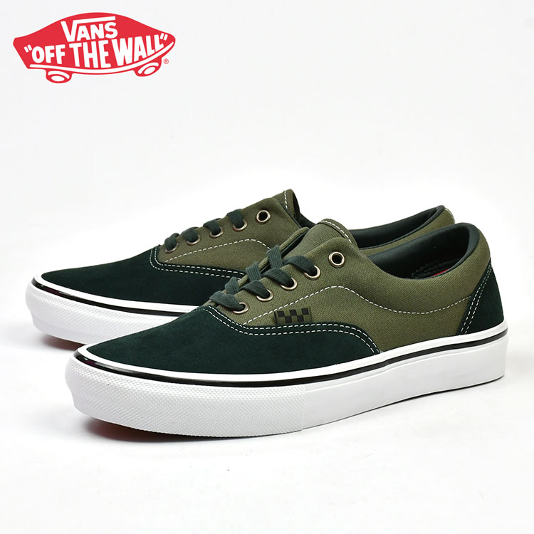 バンズ スケート エラ スニーカー グリーン VANS SKATE ERA SCARAB/MILITARY プロ ヴァンズ スケートシューズ vn0a5fc99cr