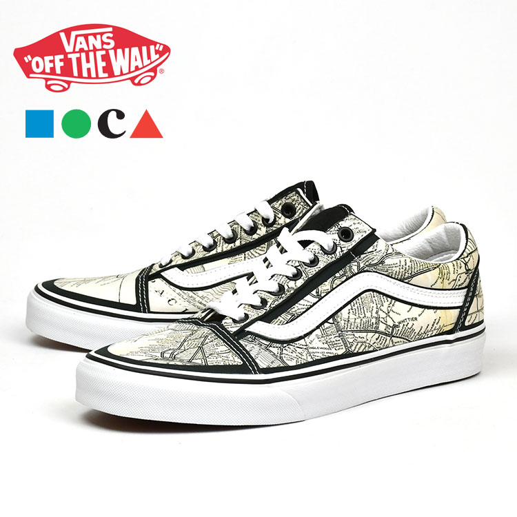 SALE バンズ オールドスクール ヴァンズ VANS × MOCA OLD SKOOL (MOCA) FRANCES STARK/MAPS スニーカー スケートシューズ vn0a5krf94h