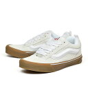 バンズ ニュースクール USA スニーカー ホワイト VANS KNU SKOOL WHITE スケートシューズ スケートボード VN0009QCWHT