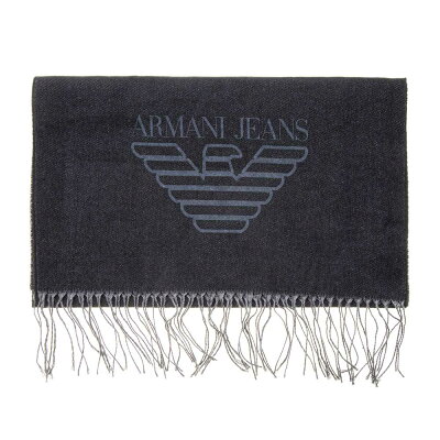 アルマーニジーンズ(Armani Jeans)マフラー ブラック
