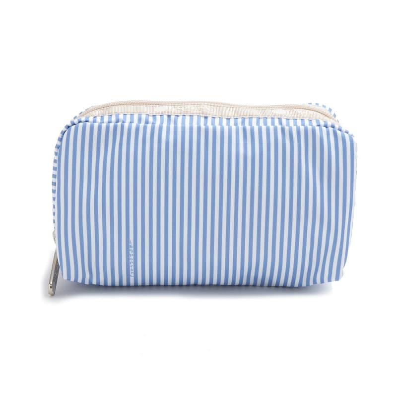 レスポートサック LeSportsac 化粧ポーチ 小物入れ コスメポーチ レディース ストライプ柄 ブルー系 レクタングラー コスメティック サッカーストライプス 送料無料/込 誕生日プレゼントのサムネイル