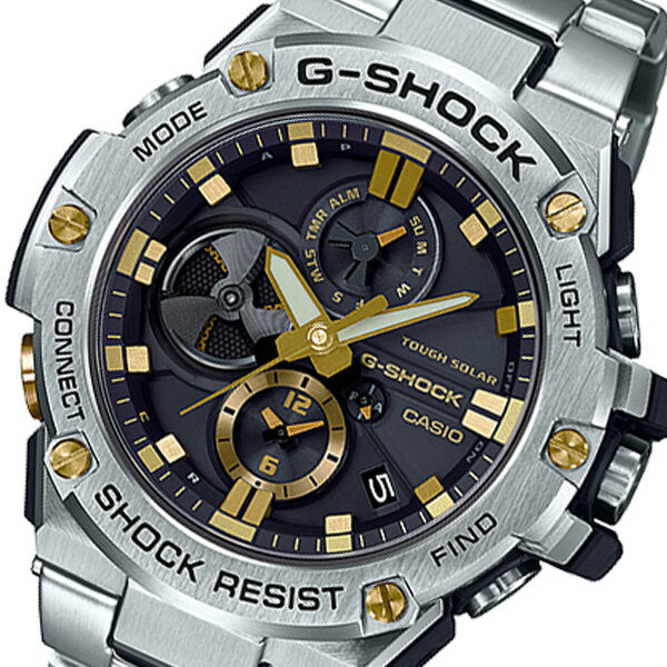 カシオ CASIO 腕時計 メンズ レディース ユニセックス クロノグラフ ソーラー ブラック×シルバー G-SHOCK Gショック 送料無料/込 卒業祝入学祝プレゼント