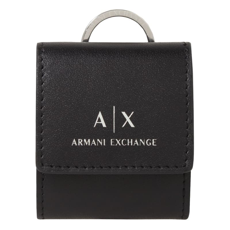 アルマーニエクスチェンジ ARMANI EXCHANGE イヤホンケース イヤフォンケース イヤホンポーチ 無地 ロゴ シンプル BLACK 送料無料/込 母の日ギフト