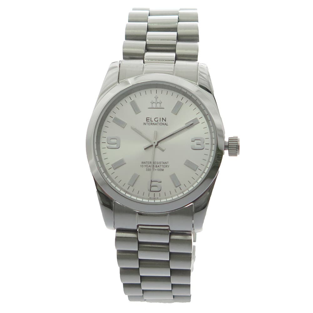 エルジン 腕時計（メンズ） エルジン ELGIN 腕時計 メンズ シルバー 送料無料/込 父の日ギフト