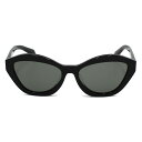 プラダ PRADA サングラス メンズ レディース ユニセックス UVカット フォックス型 ダークグレー×ブラック 送料無料/込 母の日ギフト