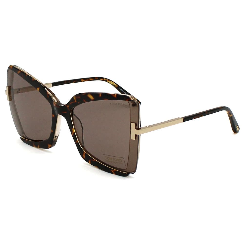 トムフォード TOM FORD サングラス メンズ レディース ユニセックス UVカット バタフライ型 べっ甲柄 ブラウン×ハバナ 送料無料/込 父の日ギフト