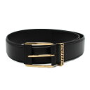 ヴェルサーチェ VERSACE プレーンベルト スーツベルト メンズ レディース ユニセックス レザー グレカ ブラック 75cm 送料無料/込 母の日ギフト