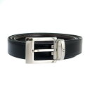 モンブラン MONTBLANC ベルト メンズ レザー リバーシブル シルバー×ブラック/ブラウン 送料無料/込 母の日ギフト