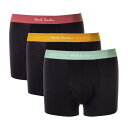 ポールスミス Paul Smith ボクサーパンツ3色セット 3パック×1 3枚セット メンズ ロゴ シンプル 無地 Sサイズ 送料無料/込 誕生日プレゼント