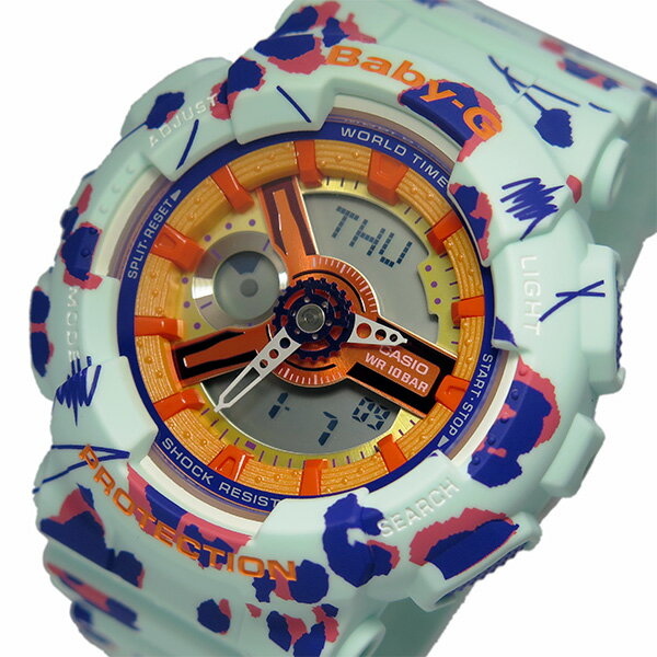 カシオ CASIO 腕時計 レディース グリーン BABY-G フラワーレオパードシリーズ 送料無料/込 母の日ギフト 父の日ギフト