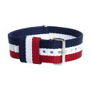 ダニエルウェリントン Daniel Wellington 40mm用替えベルト スペアベルト メンズ レディース ユニセックス ケンブリッジ×シルバー 送料無料/込 誕生日プレゼント