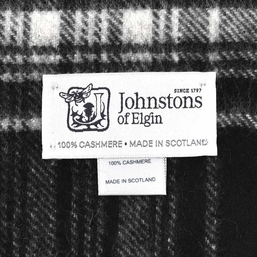 ジョンストンズオブエルガン JOHNSTONS OF ELGIN ストール マフラー レディース メンズ ユニセックス カシミア タータンチェック柄 フリンジ 送料無料/込 誕生日プレゼント