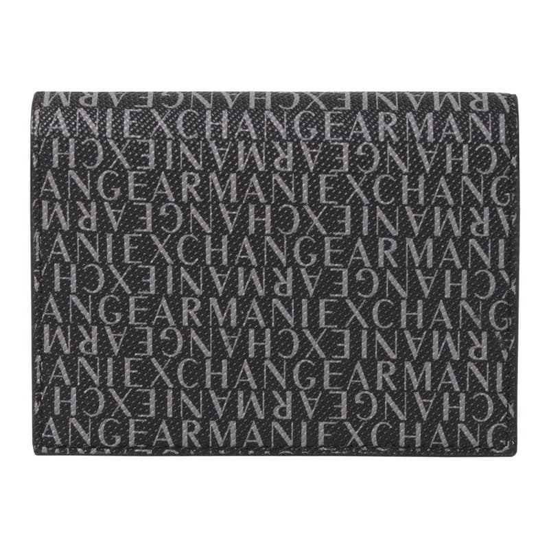 アルマーニエクスチェンジ ARMANI EXCHANGE コインケース カードケース ミニ財布 メンズ ロゴ柄 BLACK 送料無料/込 父の日ギフト