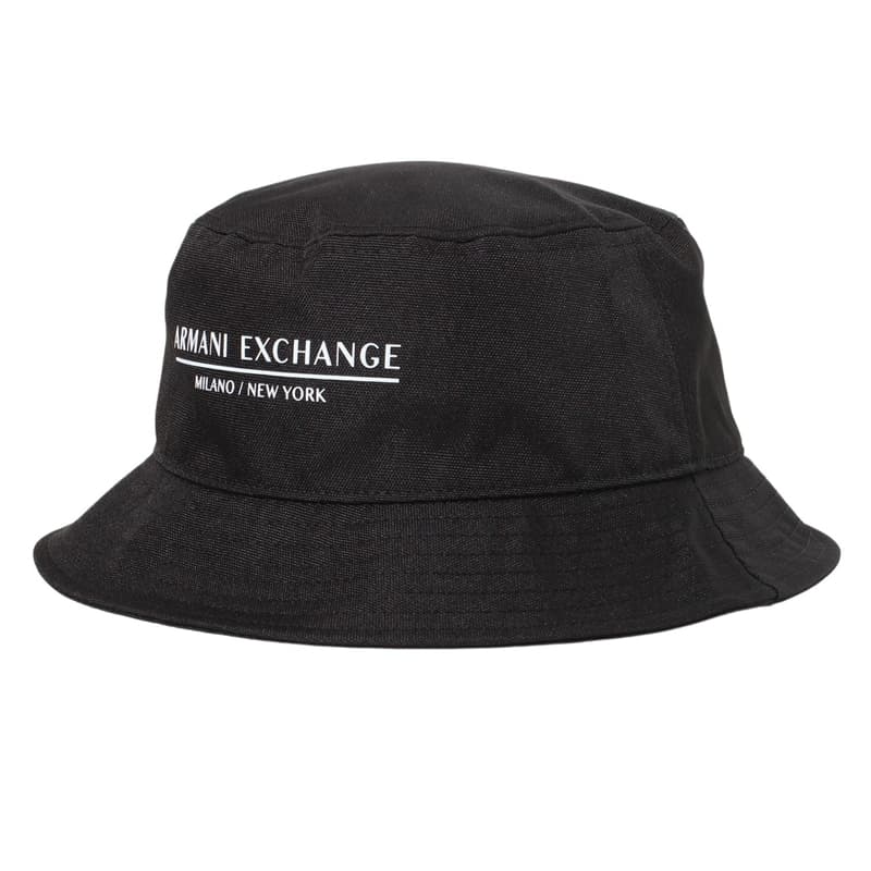 アルマーニエクスチェンジ ARMANI EXCHANGE バケットハット 帽子 メンズ 無地 ロゴ シンプル BLACK 送料無料/込 父の日ギフト