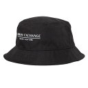 アルマーニ エクスチェンジ 帽子 メンズ アルマーニエクスチェンジ ARMANI EXCHANGE バケットハット 帽子 メンズ 無地 ロゴ シンプル BLACK 送料無料/込 卒業祝入学祝プレゼント