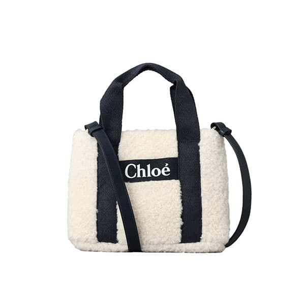 クロエ Chloe ショルダーバッグ ハンドバッグ 手提げかばん キッズ ジュニア 斜めがけ 2WAY ロゴ ネイ..