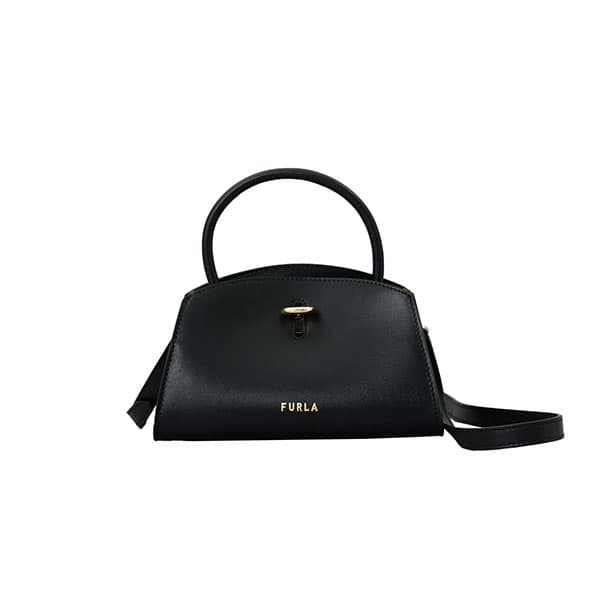 フルラ FURLA トートバッグ ショルダーバッグ ハンドバッグ レディース レザー ロゴ シンプル ブラック系 FURLA GENESI MINI TOTE 送料無料/込 父の日ギフト