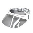 クリスチャンディオール Christian Dior サンバイザー レディース メンズ ユニセックス ロゴ WHITE GREY 送料無料/込 母の日ギフト