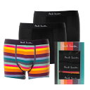 ポールスミス Paul Smith ボクサーパンツ3枚セット 3枚組 アンダーウェア メンズ ロゴ 無地 シンプル ブラック Mサイズ 送料無料/込 誕生日プレ...