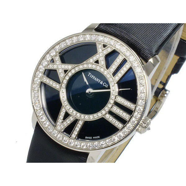 ティファニー 腕時計（レディース） ティファニー Tiffany&Co. 腕時計 レディース レザー ダイヤモンド アトラス カクテル ラウンド 送料無料/込 母の日ギフト