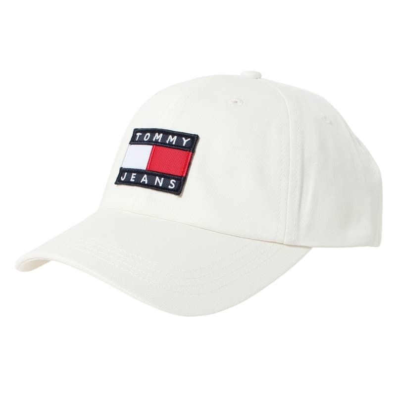 トミーヒルフィガー TOMMY HILFIGER ベースボールキャップ 野球帽子 ストラップバックキャップ メンズ レディース ユニセックス 無地 ロゴ シンプル Ecru 送料無料/込 父の日ギフト