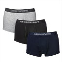 エンポリオアルマーニ EMPORIO ARMANI ボクサーパンツ3枚セット 3枚組 メンズ 無地 ロゴ Sサイズ 送料無料/込 母の日ギフト