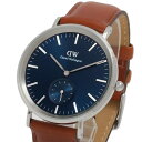ダニエルウェリントン Daniel Wellington 腕時計 メンズ クオーツ 多針アナログ ラウンド ブルー×ブラウン Classic Multi-Eye...