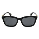 グッチ GUCCI サングラス レディース 国内正規品 アジアンフィット ウエリントン型 グレー×ブラック 送料無料/込 卒業祝入学祝プレゼント