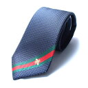 グッチ GUCCI ネクタイ メンズ シルク 蜂 ハチ ネイビー 送料無料/込 母の日ギフト