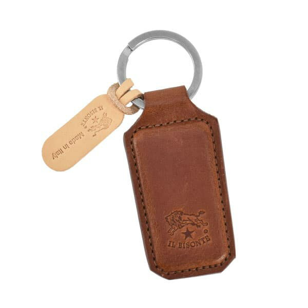 イルビゾンテ イルビゾンテ IL BISONTE キーホルダー キーリング メンズ レディース ユニセックス レザー 無地 シンプル ブラウン系 KEY HOLDER ORIUOLO 送料無料/込 父の日ギフト