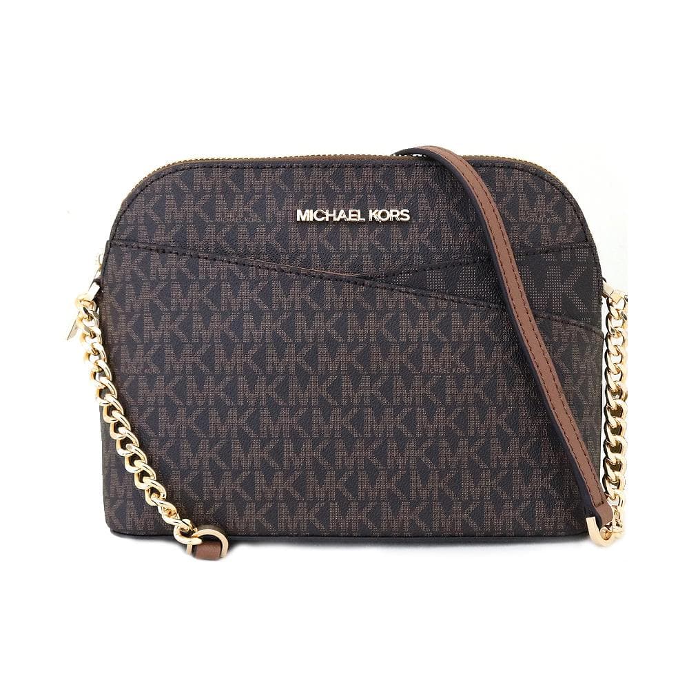 マイケルコース MICHAEL KORS ショルダーバッグ ポシェット レディース 斜めがけ モノグラム柄 シグネチャー ブラウン 送料無料/込 父の日ギフト