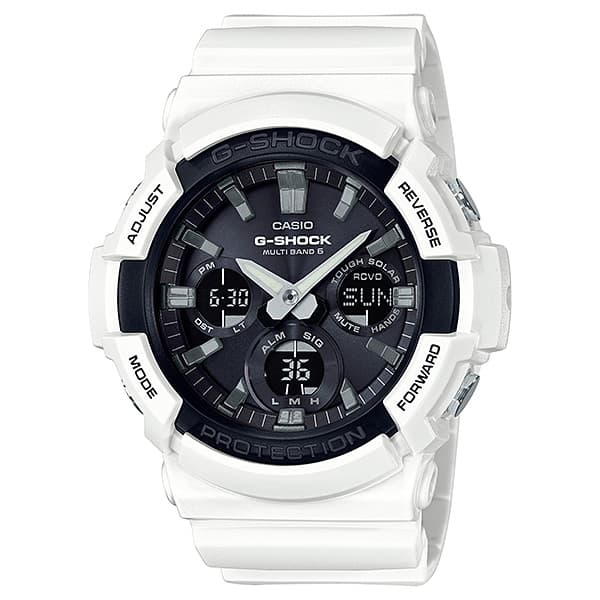カシオ CASIO 腕時計 メンズ クォーツ クロノグラフ アナデジ ブラック ホワイト G-SHOCK Gショック 送料無料/込 母の日ギフト