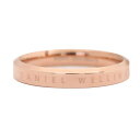 ダニエルウェリントン Daniel Wellington フラットバンドリング 指輪 メンズ ロゴ ローズゴールド 29号 CLASSIC RING 送料無料/...