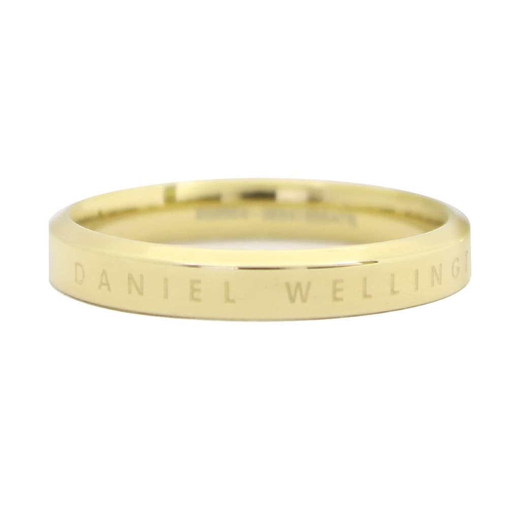 ダニエルウェリントン Daniel Wellington フラットバンドリング 指輪 メンズ ロゴ ゴールド 19号 CLASSIC RING 送料無料/込 父の日ギフト